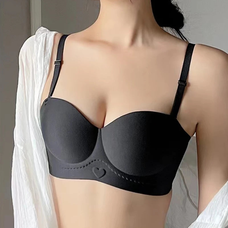 Sutiã Feminino Sexy Sem Costura Meia-Taça