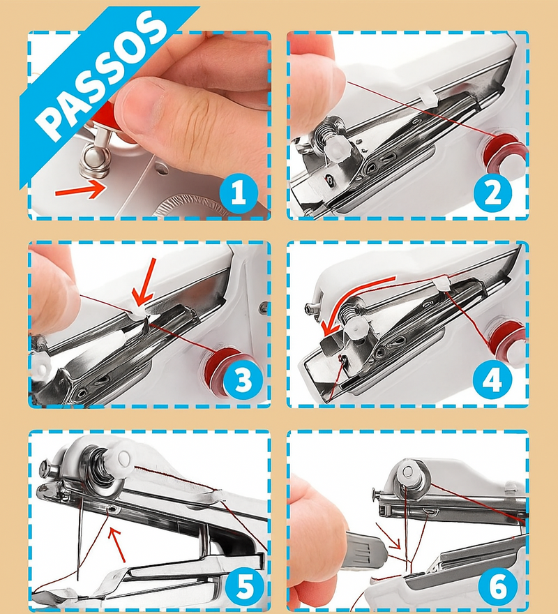 MAQUINA DE COSTURA PORTÁTIL + BRINDES